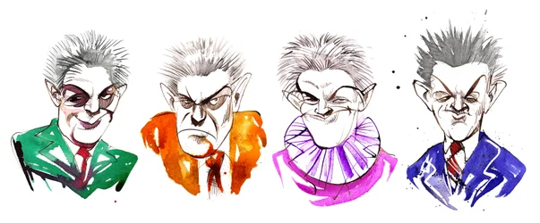 Carl Nielsen, Karikatur